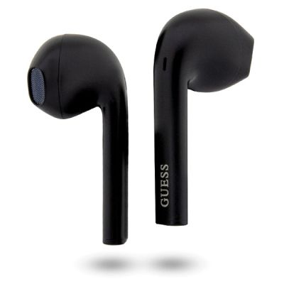 3. Słuchawki Bluetooth Guess Classic EST Logo TWS + stacja dokująca - czarne