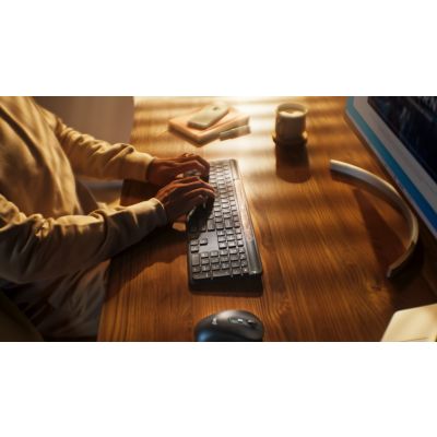 9. Logitech Signature Slim Solar+ K980 klawiatura Uniwersalne RF Wireless + Bluetooth QWERTZ Niemiecki Grafitowy