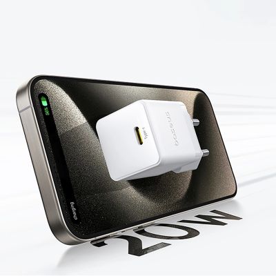 12. Ładowarka sieciowa Baseus Palm 1C 20W (z kablem Baseus Mini White USB-C 60W (20V/3A) 1m) - biała