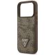 6. Etui Guess 4G nauble Card Triange na iPhone 18 Pro / 17 Pro - brązowe