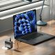 9. Ładowarka sieciowa Cuktech AD1404UEU 140 W GaN 3x USB-C + USB-A z kablem USB-C - szara