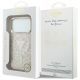 8. Etui Guess IML Leopard Glitter Triangle Logo MagSafe na iPhone 17 Pro / 18 Pro - różowe
