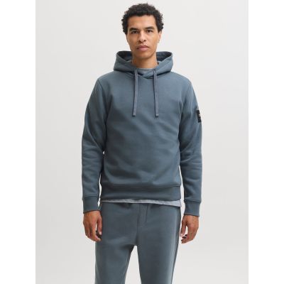 Jack&Jones męska bluza z kapturem JJCLEVELAND SWEAT HOOD SN 12298441 TURBULENCE