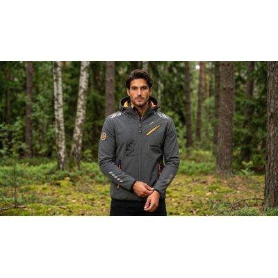 3. Softshell męski Geographical Norway ROYAUTE MEN ASS A BS2 056 (WT1804H/GN-DARK GREY / ORANGE)
