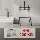 22. MACLEAN WÓZEK DO TV, PÓŁKA NA KAMERĘ, NA KÓŁKACH, 55-100", MAX. OBCIĄŻENIE 120KG/10KG PÓŁKA, MAX. VESA 900X600 MC-114 B