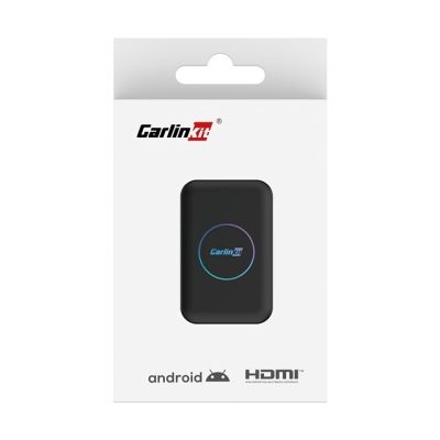 23. Carlinkit Adapter bezprzewodowy Lite S HDMI 4GB+32GB Android Auto/Carplay dla radioodtwarzaczy samochodowych czarny