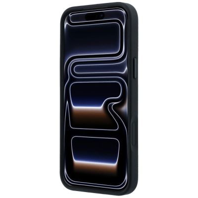 5. Etui Mercedes Leather Mesh with Bow Line MagSafe na iPhone 18 Pro / 17 Pro - niebieskie