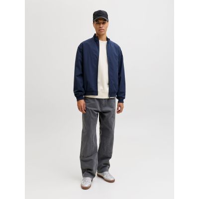 4. Jack&Jones męska kurtka bomberka JJECHARGE STAND COLLAR BOMBER NOOS 12288895 NAVY BLAZER