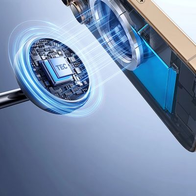 6. Ładowarka indukcyjna Baseus EnerFill FS41 3w1 z chłodzeniem z wtyczką EU 45W i kablem USB-C do USB-C - czarna
