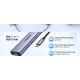 3. Ugreen Wielofunkcyjny HUB 5w1 USB-C  - HDMI 1.4 / 3 x USB-A / USB-C PD 100W CM511 - szary