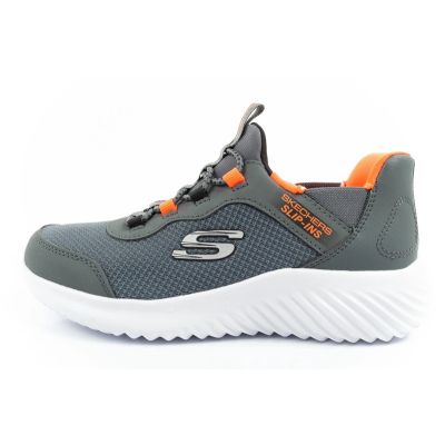2. Skechers Bounder Slip-ins buty młodzieżowe sportowe dziecięce szare