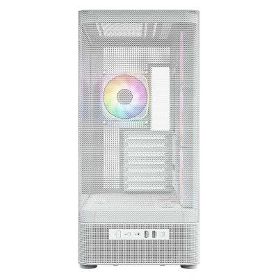 7. MODECOM OBUDOWA VOLCANO AQ 400 ARGB MIDI BIAŁA