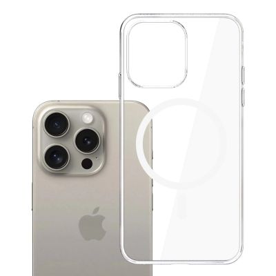 9. Etui 3mk Clear MagCase na Apple iPhone 15 Pro Max - przezroczyste