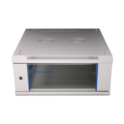 Extralink Szafa rack 4U 600x600 Szara montowana na ścianie