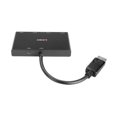 4. Lindy 38431 huby i koncentratory DisplayPort Czarny