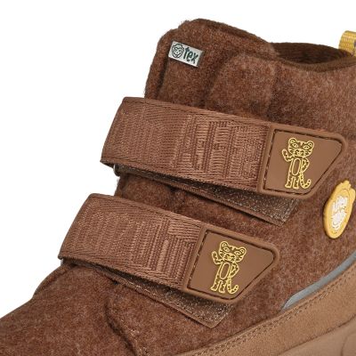 8. Buty zimowe barefoot z wełną z recyklingu Affenzahn Comfy Tiger (01250-70003)