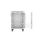 8. Szafa instalacyjna rack stojąca 19" 15U 600x800 szara drzwi szklane LCD Lanberg (Flat Pack) V2