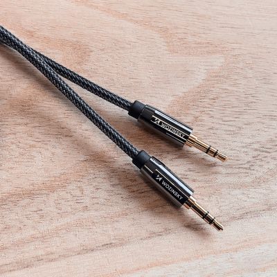 11. Wozinsky uniwersalny kabel mini jack 2x kabel AUX 2 m czarny