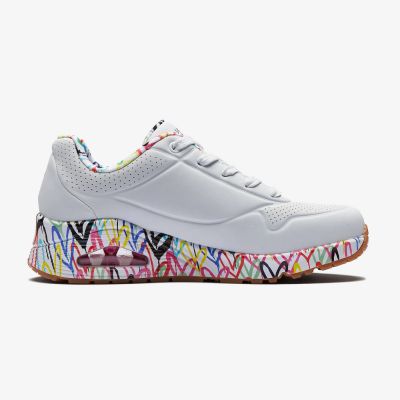 4. Buty Skechers X Jgoldcrown Uno Loving Love W 155506-WHT