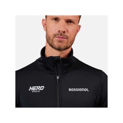 4. Bluza męska męska ROSSIGNOL Hero Mid Layer Stretch Jkt czarna