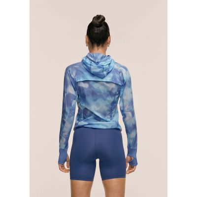 5. Kurtka damska CASALL Breeze Printed Running Jacket kolor granatowy