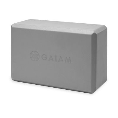 8. Kostka do jogi z pianki GAIAM  szara 61350