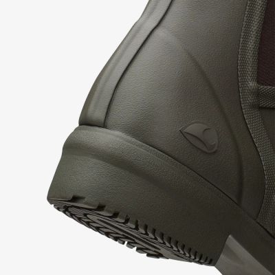 4. Kalosze damskie gumowe Viking Gyda trzewiki zielone wodoodporne (1-37500-4)