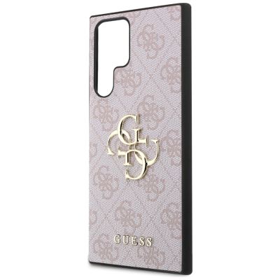 6. Etui Guess 4G Big Metal Logo na Samsung Galaxy S24 Ultra - różowe