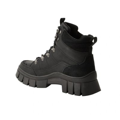 4. Lee Cooper buty zimowe damskie czarne botki ocieplane trzewiki