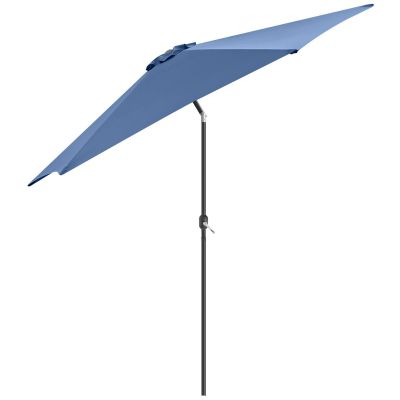 6. PARASOL OGRODOWY 300CM SKŁADANY GRANATOWY