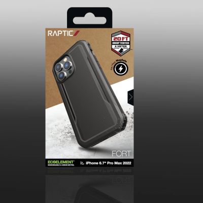 5. Raptic X-Doria Fort Case etui iPhone 14 Pro Max z MagSafe pancerny pokrowiec czarny