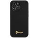 3. Etui Guess Silicone Script Gold Logo na iPhone 13 Pro Max - czarne