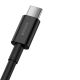 3. Baseus Superior kabel USB - USB Typ C 66 W (11 V / 6 A) Huawei SuperCharge SCP 1 m czarny (CATYS-01)
