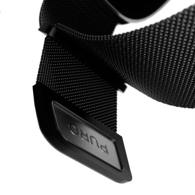 8. Pasek ze stali nierdzewnej Puro Milanese do Apple Watch 38 / 40 / 41 mm - czarny