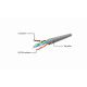 4. Patchcord GEMBIRD PP6U-2M (RJ45 - RJ45 ; 2m; UTP; kat. 6; kolor szary)