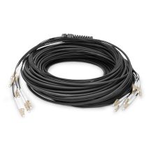 Digitus Zakończony fabrycznie uniwersalny kabel światłowodowy typu breakout, wielomodowy OM4, 8 włókien, LC/UPC – LC/UPC