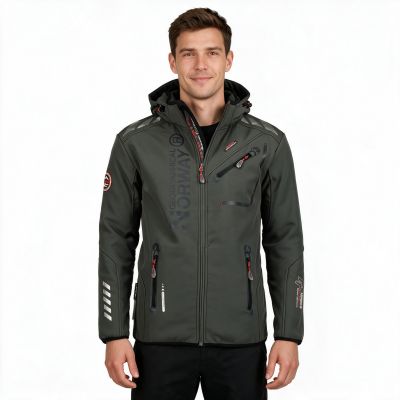 7. Kurtka softshellowa Geographical Norway Royaute ASSOR B MEN 068 M WW1975H/GN/Dark Grey / Black