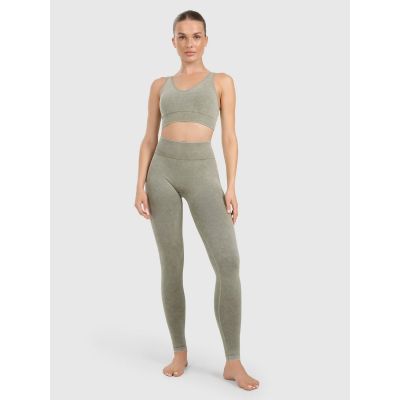 3. Legginsy do jogi i pilatesu bezszwowe damskie 4F 4FWAW25TFTIF407-41A