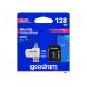 2. Karta pamięci z adapterem i czytnikiem kart GoodRam All in one M1A4-1280R12 (128GB; Class 10; Adapter, Czytnik kart MicroSDHC, Karta pamięci)