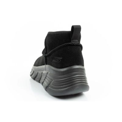 5. Skechers buty zimowe damskie botki za kostkę ocieplane skórzane