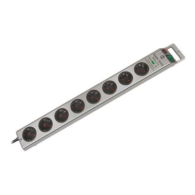 2. Brennenstuhl Super-Solid Surge Protection 4.500 A Srebrny 8 x gniazdo sieciowe 2,5 m