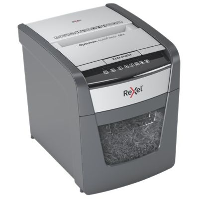 3. Rexel Niszczarka Optimum AutoFeed+ 50X, (P-4), 50 kartek, 20 l kosz