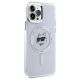 4. Etui Karl Lagerfeld IML Metal Choupette Head MagSafe na iPhone 12 - białe