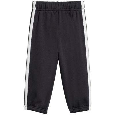 4. Dres dla dzieci adidas Essentials Joggers 3 Stripes Fleece Hoodie czarny JD6484