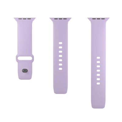 5. Pasek silikonowy Puro Icon do Apple Watch 42 / 44 / 45 / 49 mm - lawendowy (2 szt.)