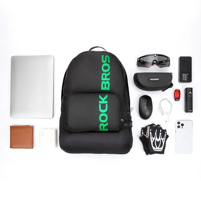 4. Plecak Rockbros H10-BK sportowy składany 18 l - czarny