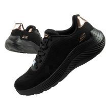 Skechers buty damskie sportowe Bobs Squad Waves czarne lekkie modne