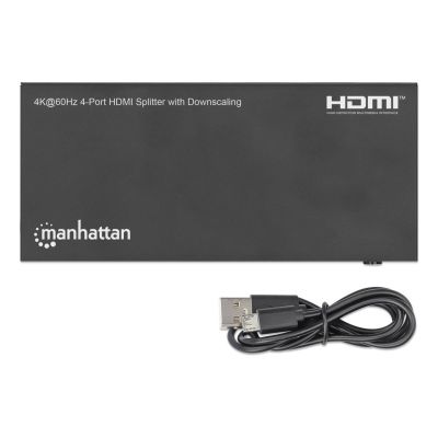 8. Manhattan 208369 rozgałęziacz telewizyjny HDMI 4x HDMI