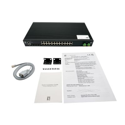 4. LevelOne IXP-2871 przełącznik sieciowy Zarządzany L2+ Gigabit Ethernet (10/100/1000) Obsługa PoE Czarny