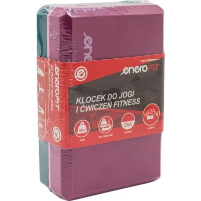 8. BLOK KOSTKA DO ĆWICZEŃ JOGA PILATES FITNESS TRICOLOR ENERO FIT